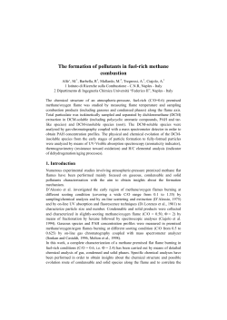 The formation of pollutants in fuel-rich methane combustion