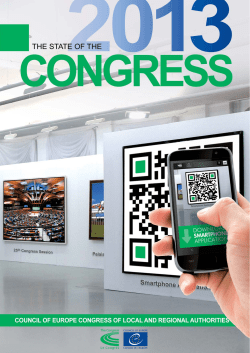 Edition 2013 - Council of Europe