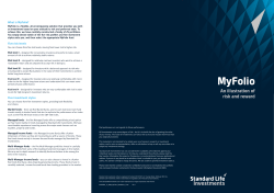 MyFolio - Understanding risk and reward