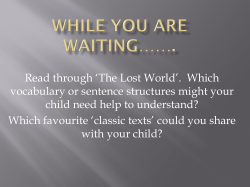 Parent reading workshop - Theydon Bois Primary School