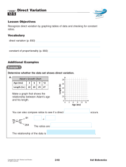 Direct Variation 12-5
