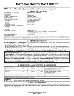 material safety data sheet