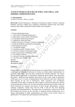 Ancient Bureaucracies of India and China, and Modern