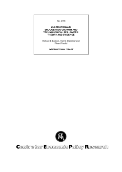 multinationals, endogenous growth and technological spillovers