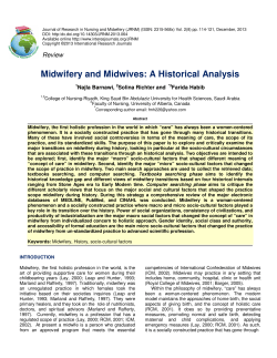 Midwifery and Midwives: A Historical Analysis