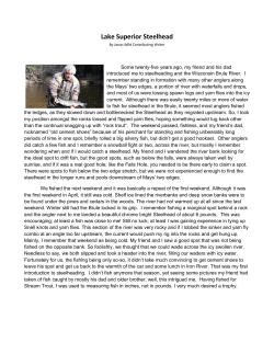 Lake Superior Steelhead - Outdoor Adventures Magazine:Minnesota