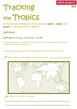 Tracking the Tropics