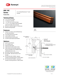 AW-10C Handrail Series Product Data