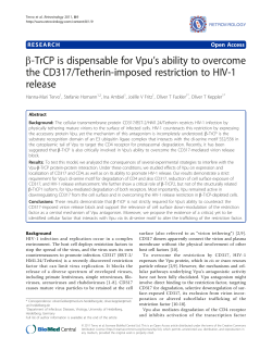b-TrCP is dispensable for VpuLs ability to overcome