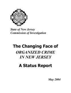 The Changing Face of Organized Crime in New Jersey