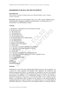 Disorders In Human Sex Development