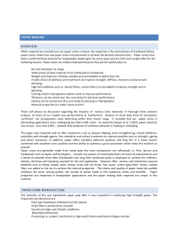 paper making overview paper cone manufacture