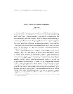 Scoring rules and epistemic compromise