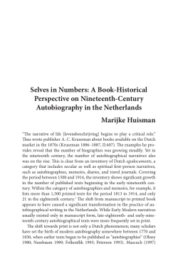 A Book-Historical Perspective on Nineteenth