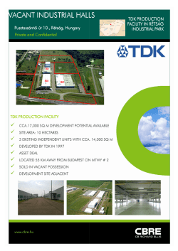 (Microsoft PowerPoint - Teaser - TDK Factory R\351ts\341g.ppt