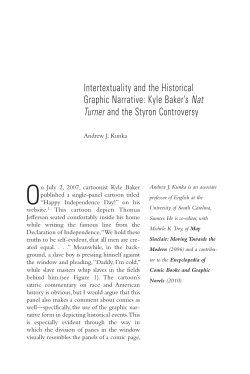 Intertextuality and the Historical Graphic Narrative: Kyle Baker`s Nat