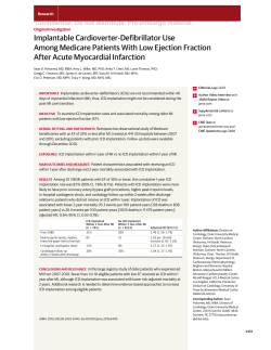 Implantable Cardioverter-Defibrillator Use Among