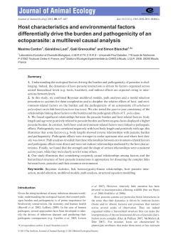 Host characteristics and environmental factors differentially drive the