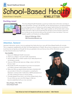 Spring 2016 - Bassett Healthcare Network