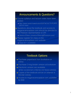 Plate Tectonics - School of Ocean and Earth Science and Technology