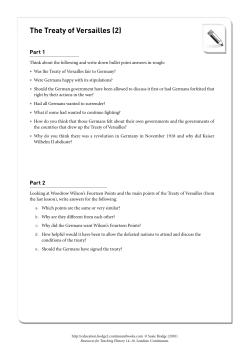The Treaty of Versailles (2)