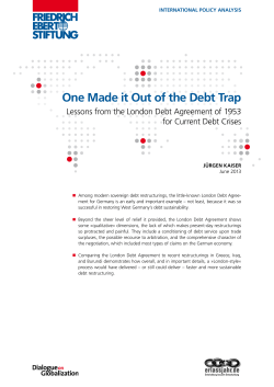 One made it out of the debt trap - Bibliothek der Friedrich