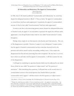 Of Metaethics and Motivation: The Appeal of