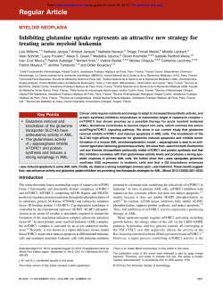 Inhibiting glutamine uptake represents an attractive new strategy for