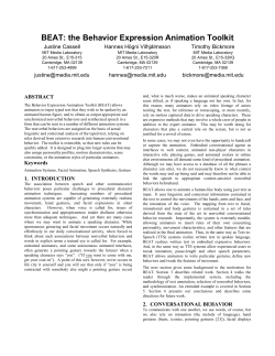 BEAT: the Behavior Expression Animation Toolkit