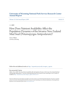 How Does Nutrient Availability Affect the Population Dynamics of the