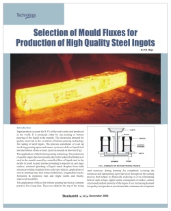 Selection of Mould Fluxes for Production of High Quality Steel Ingots