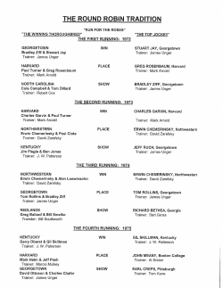 RR Results Through 2014