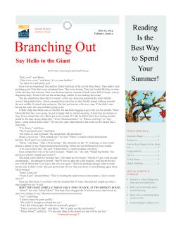 Branching Out - Spring Branch ISD