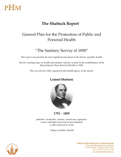 The Sanitary Survey of 1850