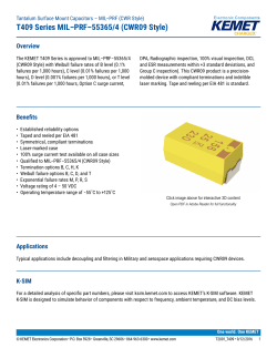 T409 Series MIL&ndash;PRF&ndash;55365/4 (CWR09 Style)