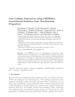 Gravitational Radiation from CCSN - Department of Physics