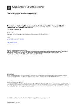 The return of the loving father - UvA-DARE