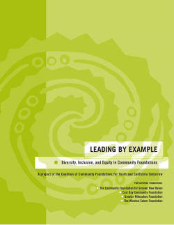 Leading by Example: Diversity, Inclusion and