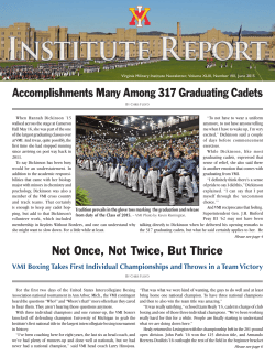 Accomplishments Many Among 317 Graduating Cadets Not Once