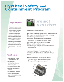Flywheel Safety and Containment Systems