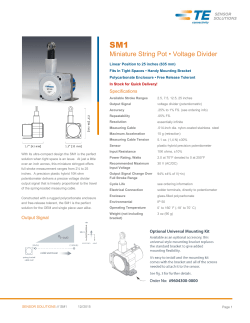 Linear Position to 25 inches (635 mm)