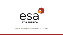 Explore Evolving Civilizations with ESA in Peru