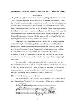 On Beethoven`s Kreutzer Sonata