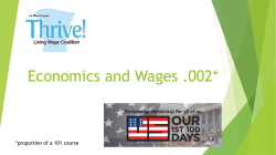 Economy .002 - Our 1st 100 Days