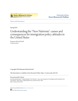 New Nativism - Iowa Research Online