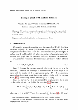 Losing a graph with surface diffusion