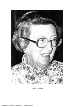 MARY LEAKEY - British Academy