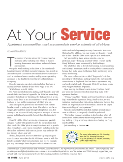 Apartment communities must accommodate service animals