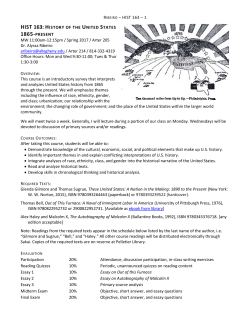 RIBEIRO – HIST 163 – 1 HIST 163