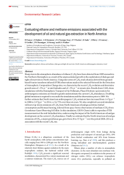 Evaluating ethane and methane emissions associated - ORBi